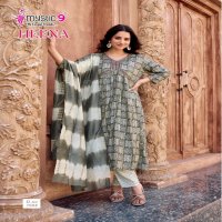 HEENA VOL 7 BY MYSTIC 9 RAYON PRINT READYMADE CLASSIC LOOK SUIT FOR WOMENS