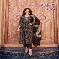 HEENA VOL 7 BY MYSTIC 9 RAYON PRINT READYMADE CLASSIC LOOK SUIT FOR WOMENS