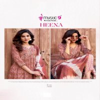 HEENA VOL 7 BY MYSTIC 9 RAYON PRINT READYMADE CLASSIC LOOK SUIT FOR WOMENS