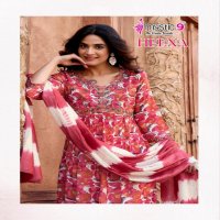 HEENA VOL 7 BY MYSTIC 9 RAYON PRINT READYMADE CLASSIC LOOK SUIT FOR WOMENS