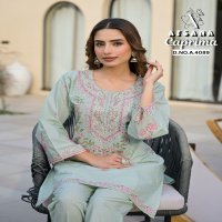 AFSANA CAPRIMA WHOLESALE COTTOM WITH EMBROIDERY WORK GORGEOUS LOOK COMBO SIZE CORD SET