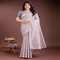 ASTITA LAUNCH PASTEL WEAVES WHOLESALE LINEN COTTON FANCY LOOK SAREES
