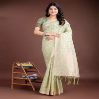 ASTITA LAUNCH PASTEL WEAVES WHOLESALE LINEN COTTON FANCY LOOK SAREES