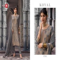 KOYAL BY TRIPLE AAA MUSLIN JACQUARD 3D WEAVING WITH DIAMOND AND HANDWORK  PRETTY LOOK 3PCS DRESS