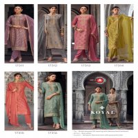 KOYAL BY TRIPLE AAA MUSLIN JACQUARD 3D WEAVING WITH DIAMOND AND HANDWORK  PRETTY LOOK 3PCS DRESS