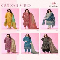 SUDRITI GULZAR VIBES WHOLESALE PURE COTTON LAWN DIGITAL PRINT WITH KHATLI WORK CLASSY LOOK SUITS