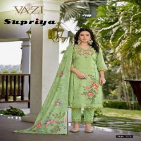 VAZI FASHION SUPRIYA WHOLESALE PURE KOTA CHECKS WITH FANCY HAND WORK READYMADE FABULOUS SUITS
