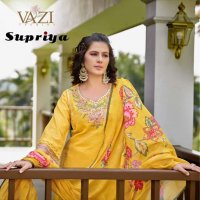 VAZI FASHION SUPRIYA WHOLESALE PURE KOTA CHECKS WITH FANCY HAND WORK READYMADE FABULOUS SUITS