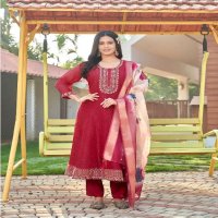 AANCHI URFI WHOLESALE CRUNCHY WITH FANCY DIGITAL DUPATTA FULL STITCH AMAZING 3 PCS SUITS