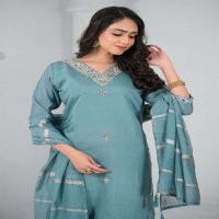 TANISHA VOL-23 WHOLESALE CHANDERI VISCOSE WITH WORK READYMADE CASUAL SALWAR SUITS