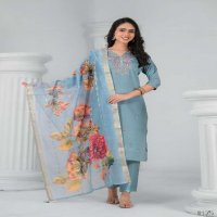 TANISHA VOL-23 WHOLESALE CHANDERI VISCOSE WITH WORK READYMADE CASUAL SALWAR SUITS