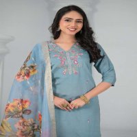 TANISHA VOL-23 WHOLESALE CHANDERI VISCOSE WITH WORK READYMADE CASUAL SALWAR SUITS