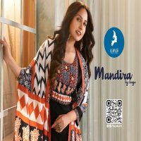 MANDIRA BY KAYA WHOLESALE RAYON PRINT WITH MASLIN DIGITAL PRINT 3 PCS READYMADE FANCY STRAIGHT DRESS FOR WOMENS