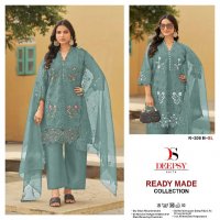 DEEPSY R-209 WHOLESALE PURE COTTON WITH HEAVY CHICKEN EMBROIDERY WORK READYMADE STYLISH PAKISTANI SUITS
