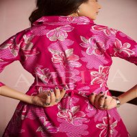 AMBIKA LAMHE VERTICAN CLASSIC LOOK FULLY STITCH KURTI WITH PLAZZO COMBO SETS