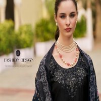 ZARA BY BELLIZA DESIGNER ROMAN SILK WITH EMBROIDERY WORK ELEGANCE 3PCS DRESS MATERIAL