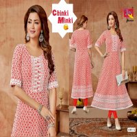 CHINKI MINKI BY AMBIKA RAYON FULLY STITCH DAILY WEAR COMBO KURTIS