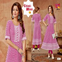 CHINKI MINKI BY AMBIKA RAYON FULLY STITCH DAILY WEAR COMBO KURTIS