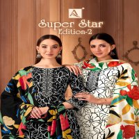 ALOK SUITS PRESENTS SUPER STAR 2 CLASSY COTTON TOP , BOTTOM WITH DUPATTA