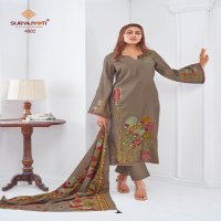 PRABHA VOL 4 BY SURYJYOTI MODAL DISCHARGE PRINT UNSTITCH 3PCS DRESS ONLINE