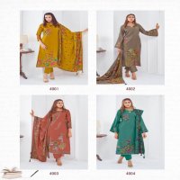 PRABHA VOL 4 BY SURYJYOTI MODAL DISCHARGE PRINT UNSTITCH 3PCS DRESS ONLINE