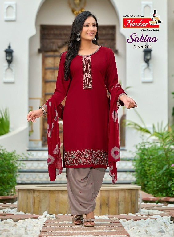 Navkar Sakina Vol-2 Wholesale Readymade Patiyala Dress