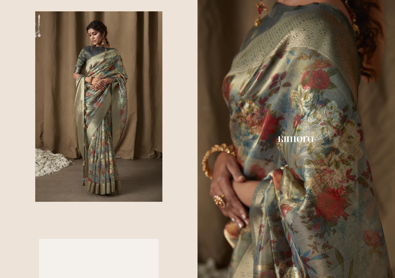 Kimora Saheli Wholesale Banarasi Tissue Jacquard Sarees