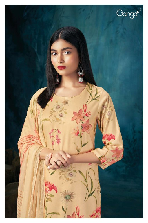 Ganga Adweta S2164 Wholesale Pure Pashmina Winter Dress