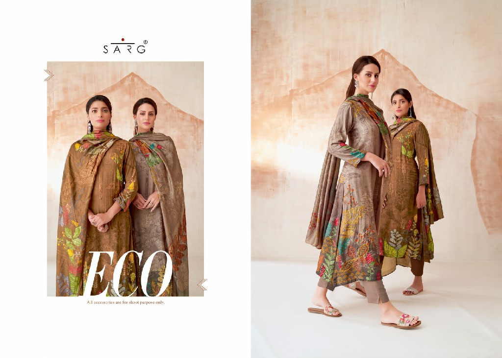 Sarg Eco Wholesale Staple Twill Pashmina Winter Suits