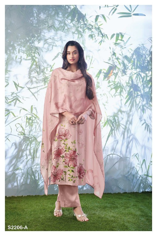 Ganga Ella S2206 Wholesale Pashmina Winter Dress Material