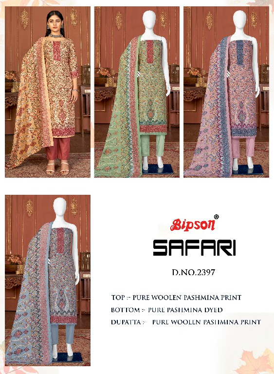 Bipson Safari 2397 Wholesale Pure Woollen Safari Winter Dress Material