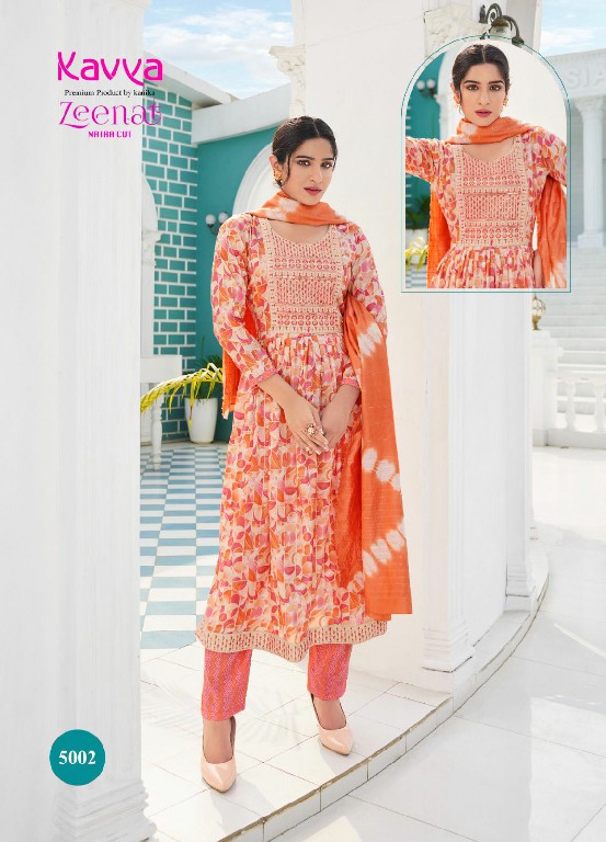 Kavya Zeenat Vol-5 Wholesale Naira Cut Ready Made Salwar Suits