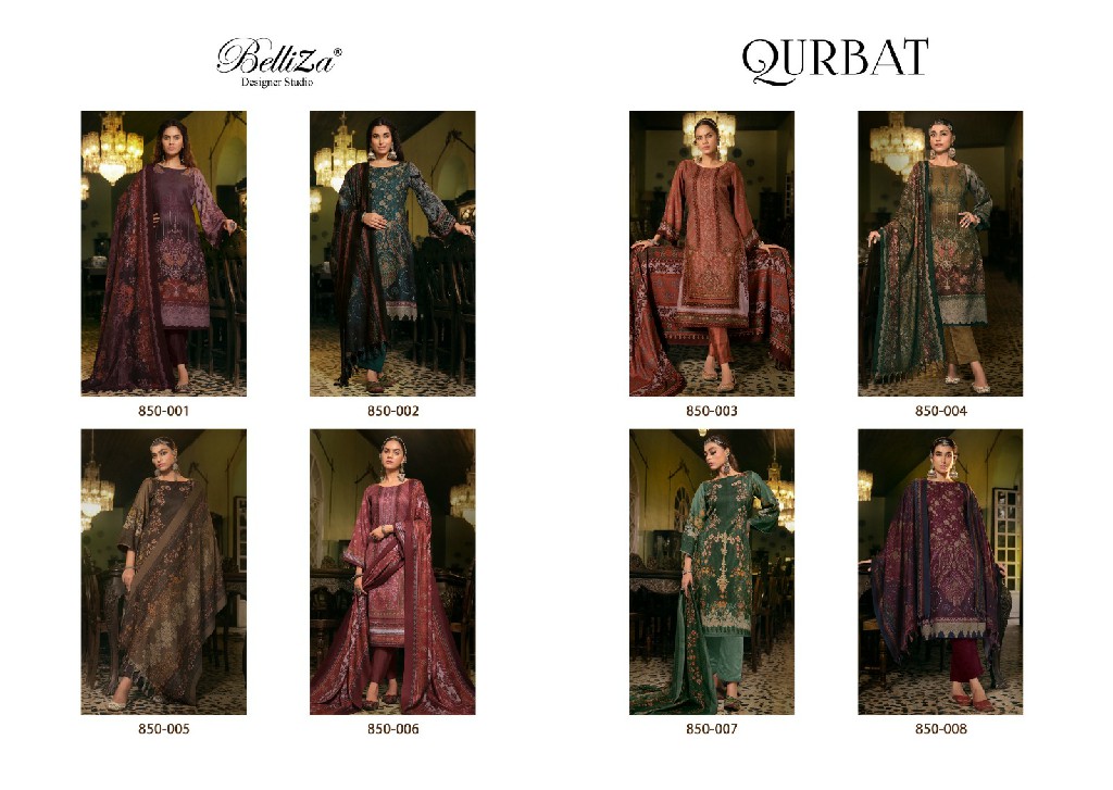 Belliza Qurbat Wholesale Pure Winter Alpine Wool Dress Material