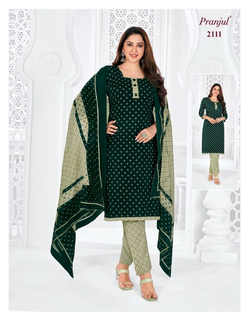 Buy Pranjul cotton dress material Fully stiched 411 (Large) at Amazon.in