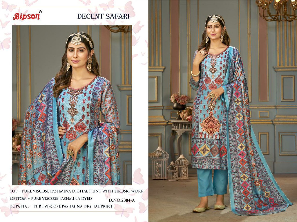 Decent Safari 2351 Bipson Prints Pashmina Suits – Kavya Style Plus