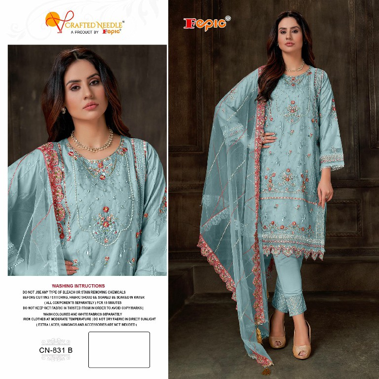 Fepic Crafted Needle CN-831 Wholesale Readymade Pakistani Concept Suits