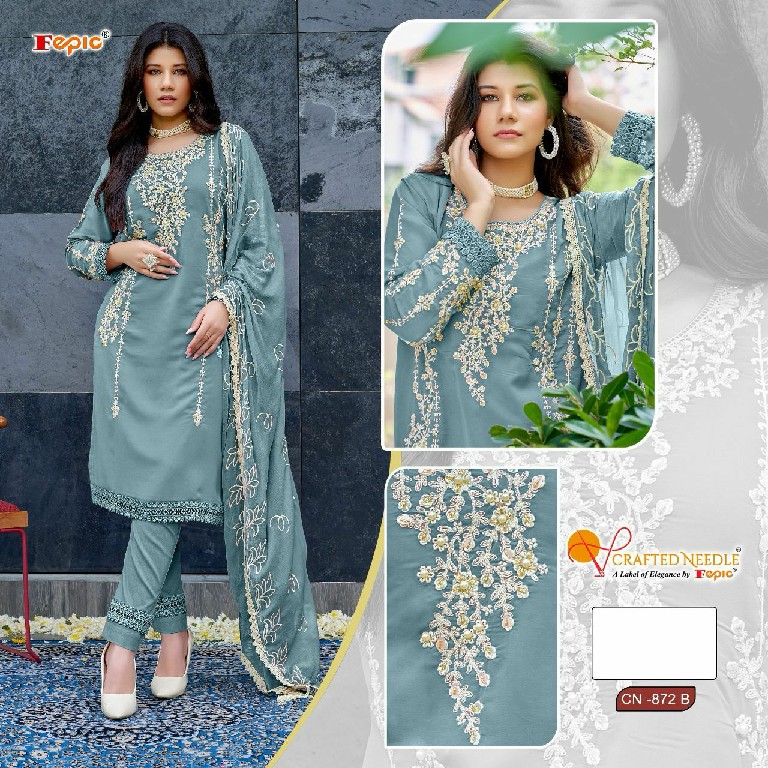 Fepic Crafted Needle CN-872 Wholesale Readymade Pakistani Suits