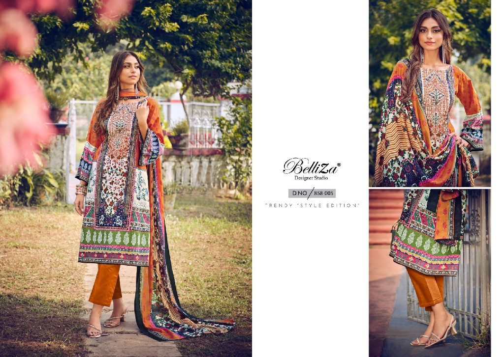 Belliza Naira Vol-24 Wholesale Pure Cotton With Exclusive Self Embroidery Dress Material