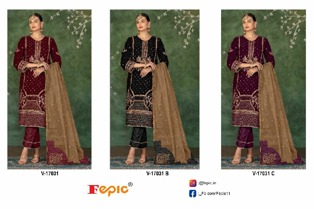Fepic Rosemeen V-17031 Wholesale Pakistani Concept Pakistani Suits