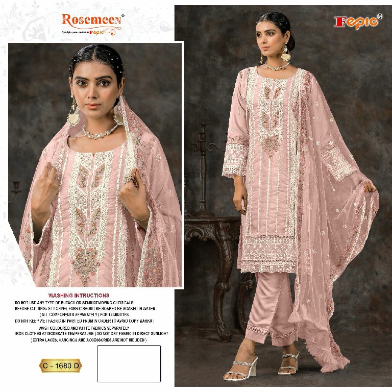 Fepic Rosemeen C-1680 Wholesale Pakistani Concept Pakistani Suits