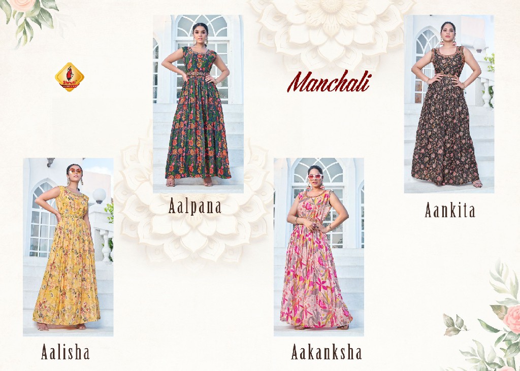 Shruti Manchali Wholesale Full Flared Gowns Kurtis