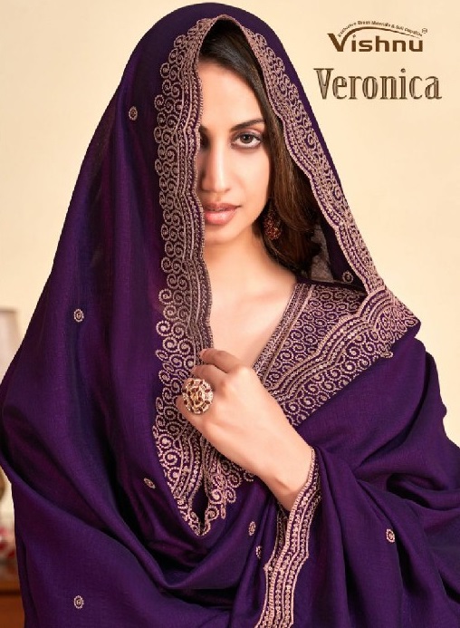 Vishnu Veronica Wholesale Cotton Work Dress Material