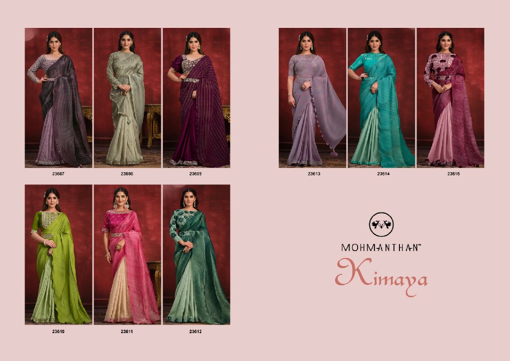 Mahotsav Moh Manthan 23600 Series Kimaya Wholesale Party Wear Sarees ...