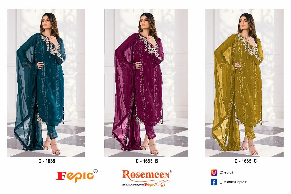 Fepic Rosemeen C-1685 Wholesale Pakistani Concept Pakistani Suits
