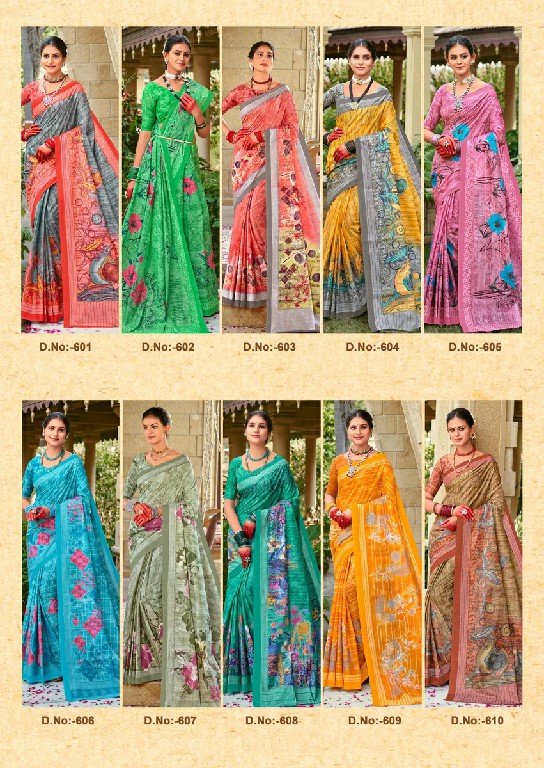 Lakhani Saroj Vol-6 Wholesale Pure Cotton Printed Sarees