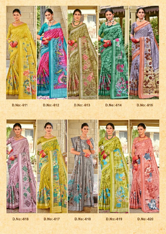 Lakhani Saroj Vol-6 Wholesale Pure Cotton Printed Sarees