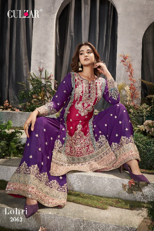 GULZAR LOHRI 2061-2063 DESIGNER EMBROIDERY READYMADE PAKISTANI 3PCS SUIT