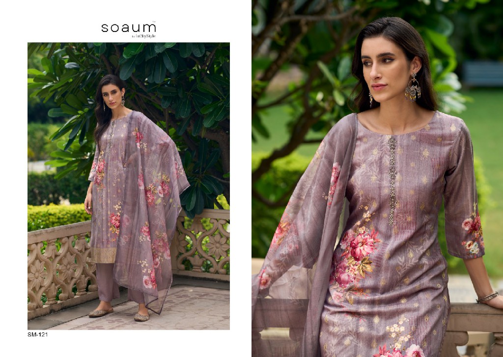 Soaum Sm-121 To Sm-124 Wholesale Readymade Combo Salwar Suits