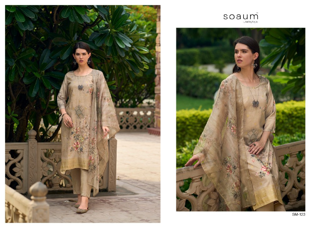 Soaum Sm-121 To Sm-124 Wholesale Readymade Combo Salwar Suits