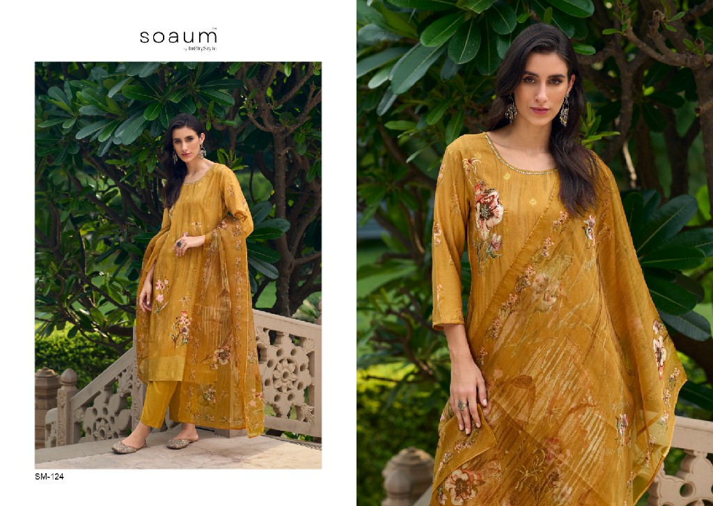 Soaum Sm-121 To Sm-124 Wholesale Readymade Combo Salwar Suits